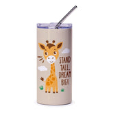 Stand Tall Dream Big Giraffe Graphic Tumbler product